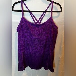 Athleta Women’s Plus Size Purple Racerback Strap Workout Tank 2X